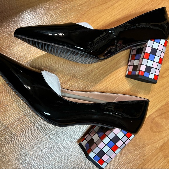 NWOT SHEIN Colourful Blocked Heel Pump (US 7) - Picture 5 of 13